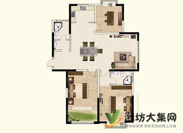 大華中央城嘉園多層三樓帶大車(chē)庫(kù)