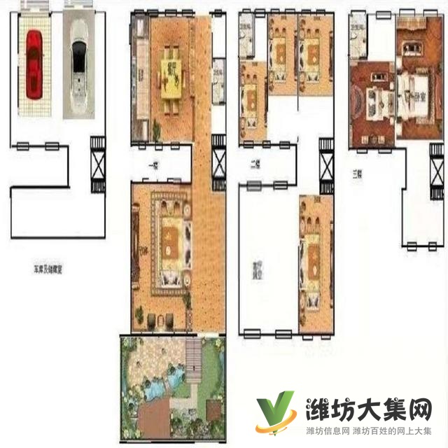 鳶都湖畔高檔別墅信圓居，挑空大堂，帶花園帶觀景露臺